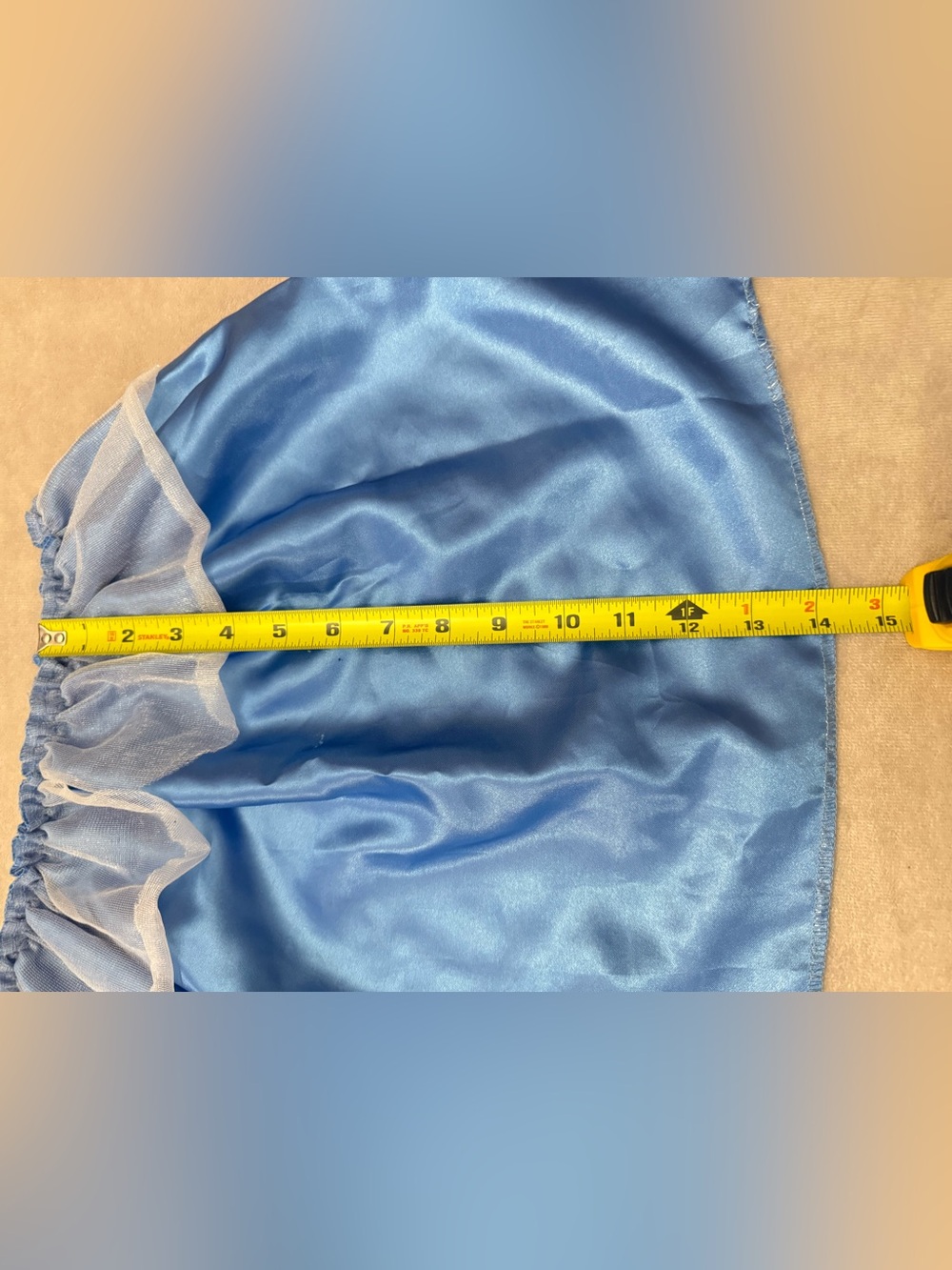 Cinderella Pretend Play Costume Girls Size 4-6X 2 Piece Blue Princess Outfit - Picture 3 of 11